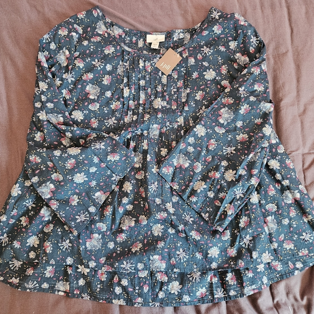 J. Jill aqua blouse